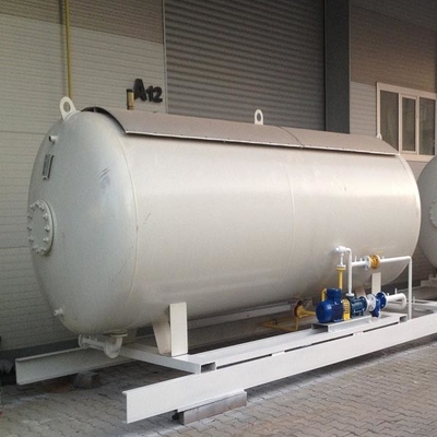 скид бензоколонки газа 20m3 LPG установил горизонтальное
