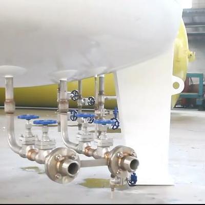 Криогенный резервуар для хранения жидкого азота (LN₂) объемом 30 м³ на 8 бар