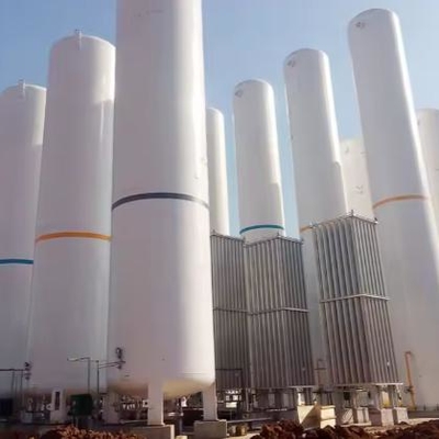 Криогенный резервуар для хранения жидкого кислорода CO₂ объемом 50-100 м³ длиной 6058 мм