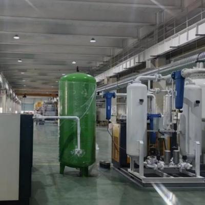 Генератор азота PSA для производства стекла производительностью 90 нм3/ч с чистотой 99,999% и точкой росы ≤-40℃
